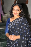 Nithya Menon In Black Saree Photos